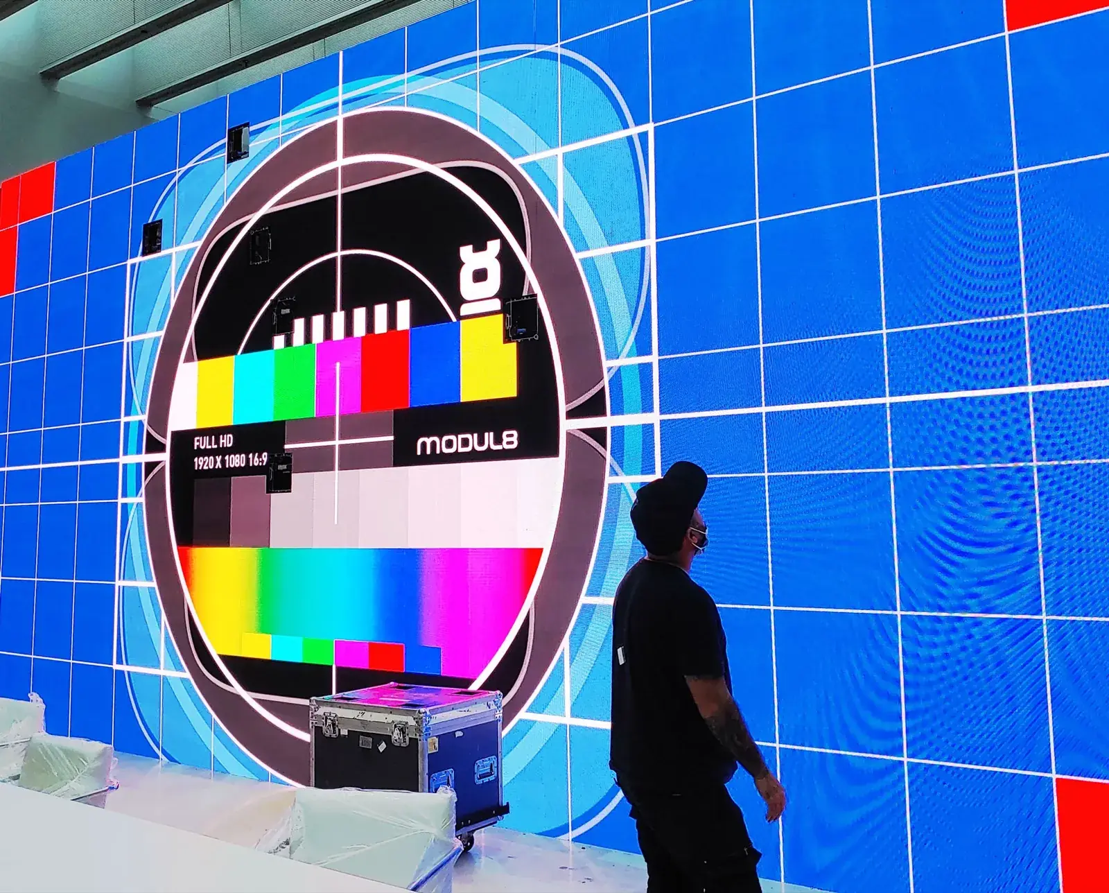 Paneles de video LED preparados en depósito