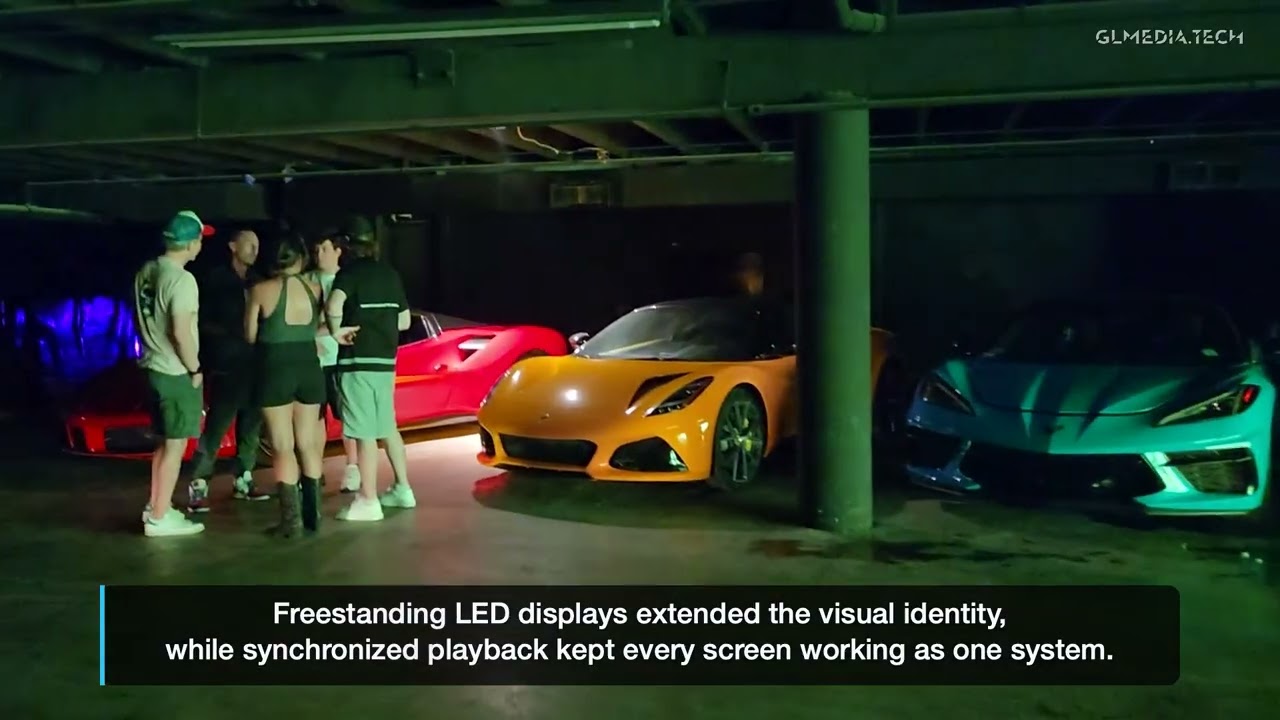 Installation LED, son et lumière pour True X à Miami